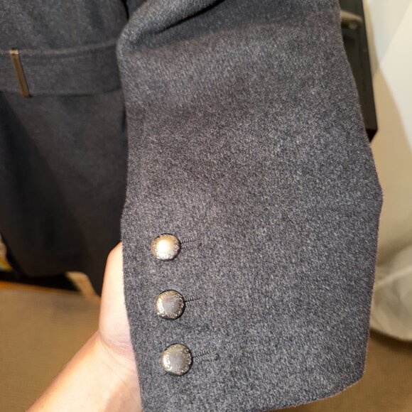 Calvin Klein Faux-Fur-Collar Coat | Size 16 - Picture 4 of 9